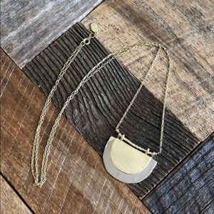 Loft mixed metal pendant necklace